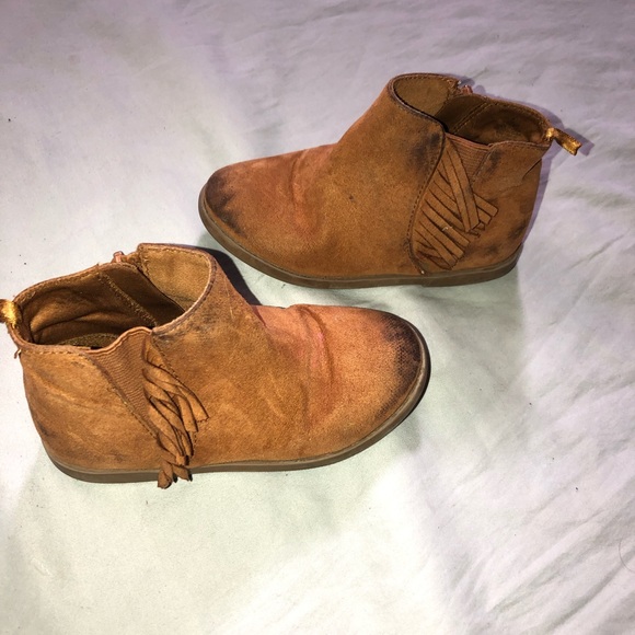Tan fringe booties - Picture 6 of 9